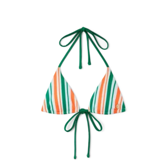 Striped String Bikini Top