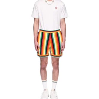 Striped Towelling Shorts