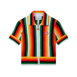 Striped Towelling Top