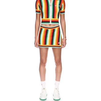 Striped Towelling Top