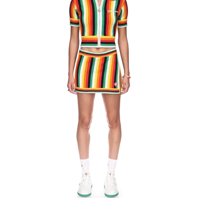 Striped Towelling Top Striped Towelling Top