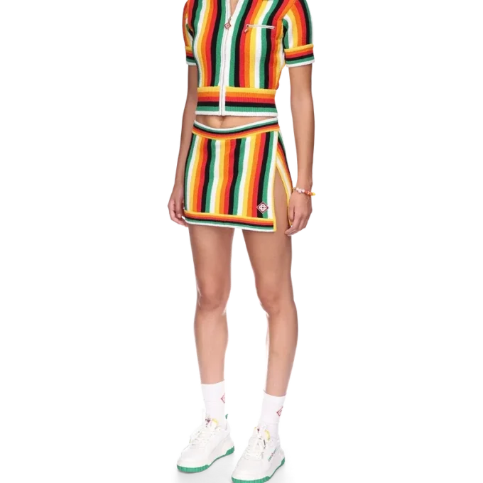 Striped Towelling Top Striped Towelling Top