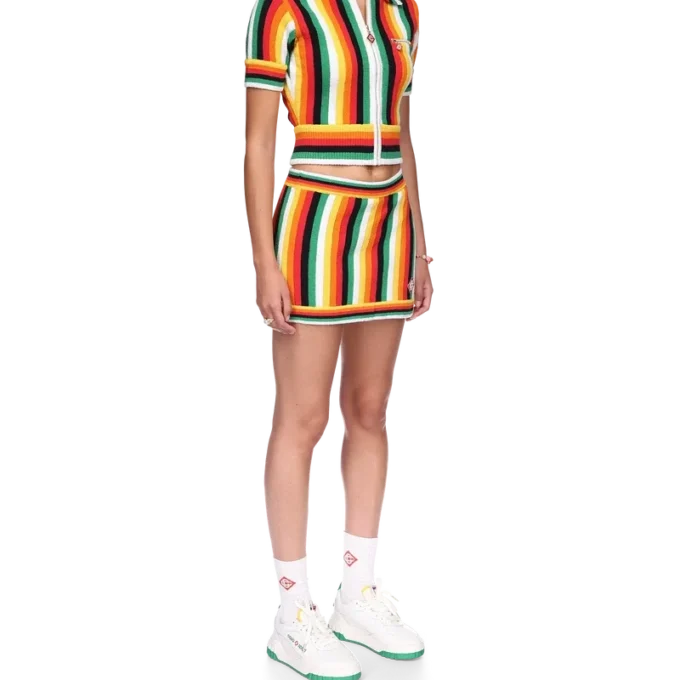 Striped Towelling Top Striped Towelling Top