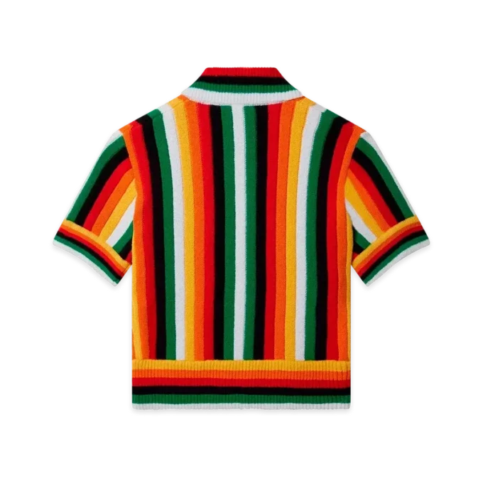 Striped Towelling Top Striped Towelling Top