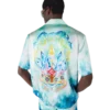 Surf Lotus Short Sleeve Silk Shirt