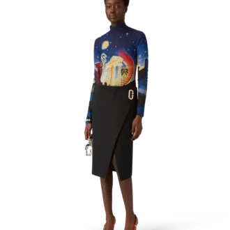 Tailored Wrap Skirt