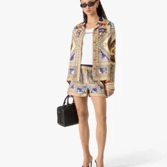 Take Me to Church Cuban Collar Long Sleeve Silk Shirt