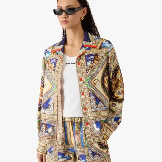 Take Me to Church Cuban Collar Long Sleeve Silk Shirt Take Me to Church Cuban Collar Long Sleeve Silk Shirt