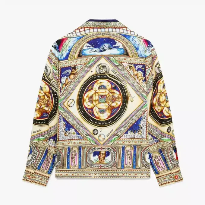 Take Me to Church Cuban Collar Long Sleeve Silk Shirt Take Me to Church Cuban Collar Long Sleeve Silk Shirt