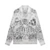 Tattoo Long Sleeve Silk Shirt
