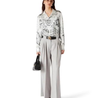 Tattoo Long Sleeve Silk Shirt