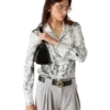 Tattoo Long Sleeve Silk Shirt