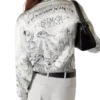 Tattoo Long Sleeve Silk Shirt