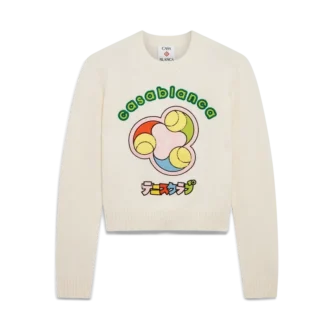 Tennis Ball Merino Knit Crew Neck Tennis Ball Merino Knit Crew Neck