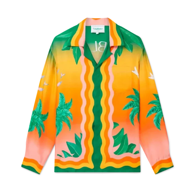 Tennis Club En Fleur Silk Shirt Tennis Club En Fleur Silk Shirt