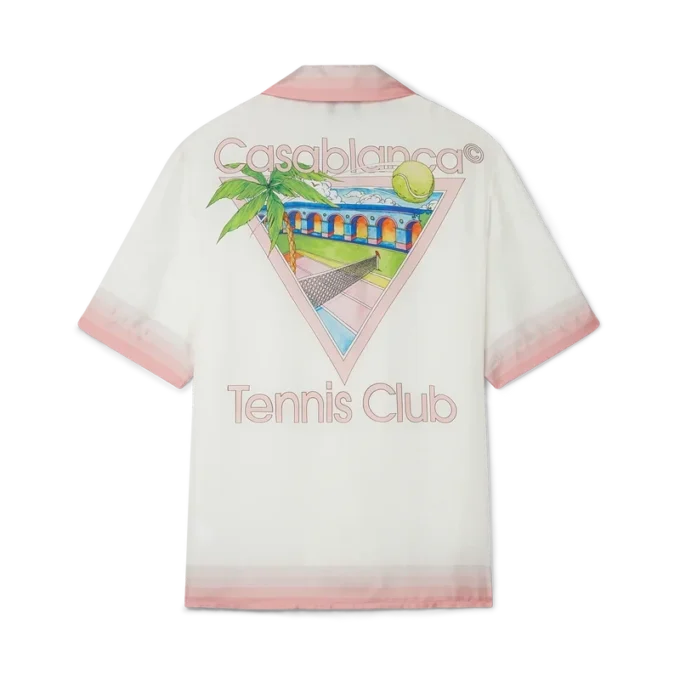 Tennis Club Icon Short Sleeve Silk Shirt