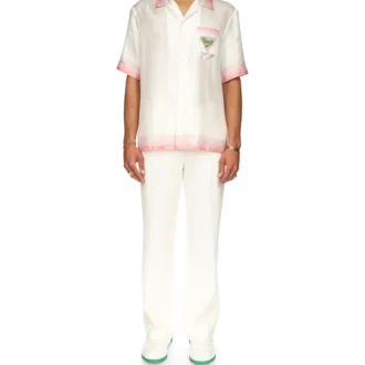 Tennis Club Icon Short Sleeve Silk Shirt