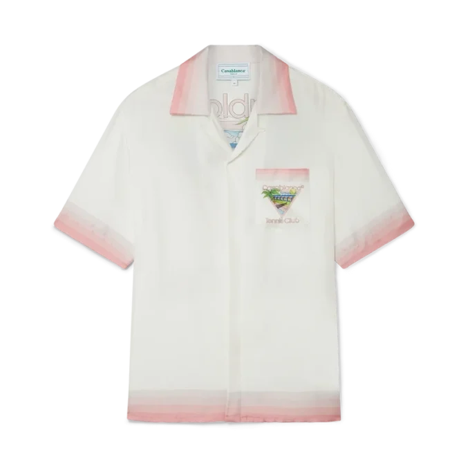 Tennis Club Icon Short Sleeve Silk Shirt