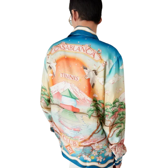 Tennis Club Long Sleeve Silk Shirt Tennis Club Long Sleeve Silk Shirt