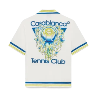 Tennis Club Short Sleeve Silk Shirt