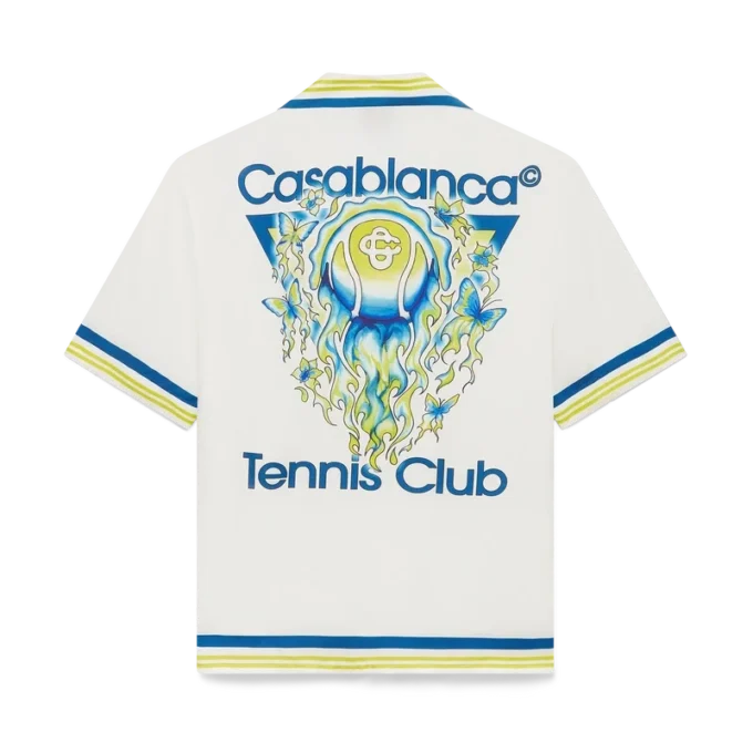 Tennis Club Short Sleeve Silk Shirt Tennis Club Short Sleeve Silk Shirt