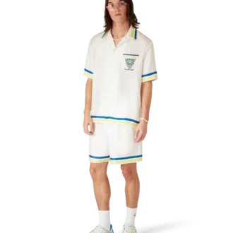 Tennis Club Short Sleeve Silk Shirt