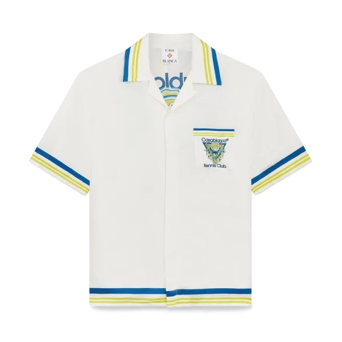 Tennis Club Short Sleeve Silk Shirt Tennis Club Short Sleeve Silk Shirt