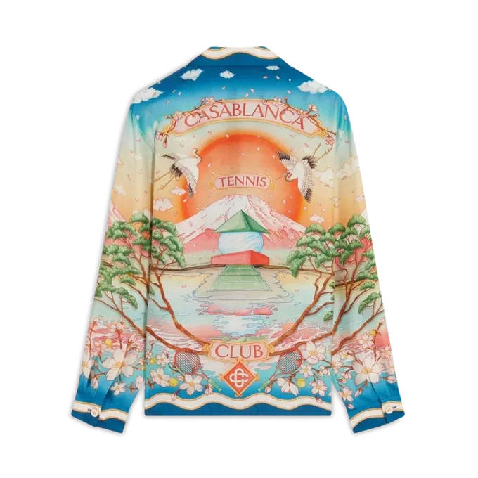 Tennis Club Long Sleeve Silk Shirt Tennis Club Long Sleeve Silk Shirt