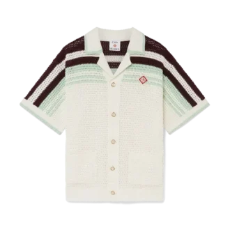 Tennis Cotton Crochet Short Sleeve Shirt