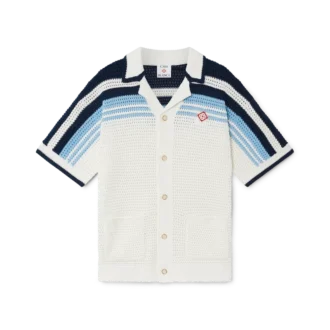 Tennis Cotton Crochet Short Sleeve Shirt
