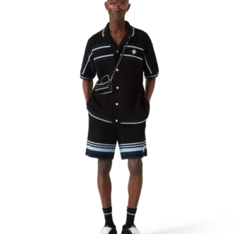 Tennis Cotton Crochet Short Sleeve Shirt