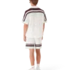 Tennis Cotton Crochet Short Sleeve Shirt Tennis Cotton Crochet Short Sleeve Shirt