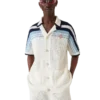 Tennis Cotton Crochet Short Sleeve Shirt Tennis Cotton Crochet Short Sleeve Shirt