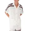 Tennis Cotton Crochet Short Sleeve Shirt Tennis Cotton Crochet Short Sleeve Shirt