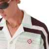 Tennis Cotton Crochet Short Sleeve Shirt Tennis Cotton Crochet Short Sleeve Shirt