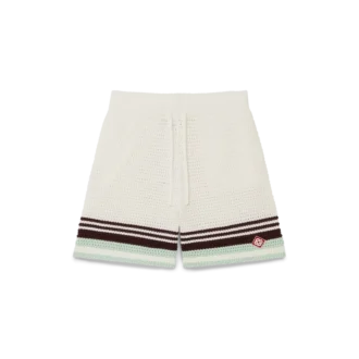 Tennis Cotton Crochet Shorts