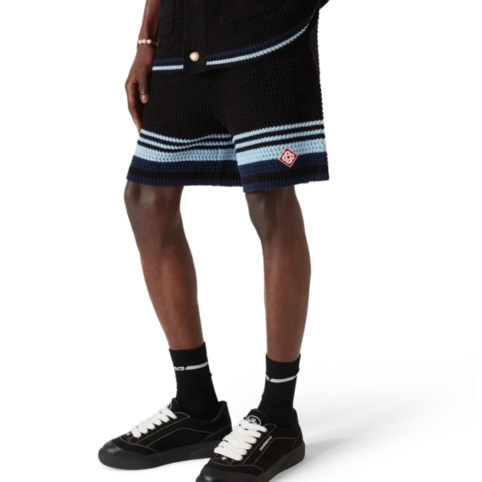 Tennis Cotton Crochet Shorts