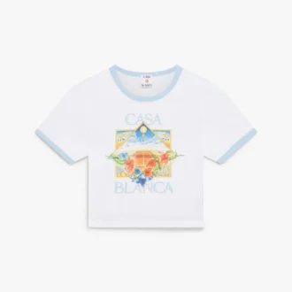 Tennis Landscape Ringer Baby Short Sleeve T-Shirt Tennis Landscape Ringer Baby Short Sleeve T-Shirt