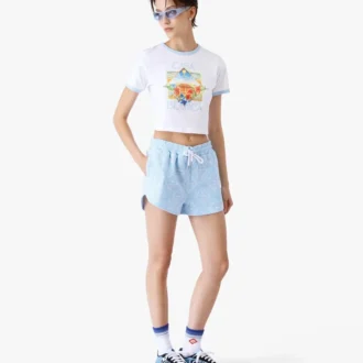 Tennis Landscape Ringer Baby Short Sleeve T-Shirt Tennis Landscape Ringer Baby Short Sleeve T-Shirt