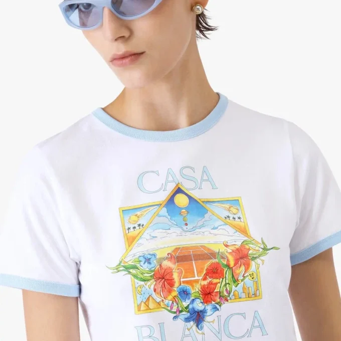 Tennis Landscape Ringer Baby Short Sleeve T-Shirt Tennis Landscape Ringer Baby Short Sleeve T-Shirt