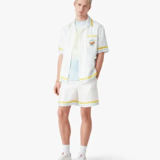 Tennis Landscape Silk Shorts