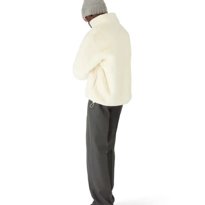 Tennis Mascot Quarter Zip Faux Fur Jacket Tennis Mascot Quarter Zip Faux Fur Jacket