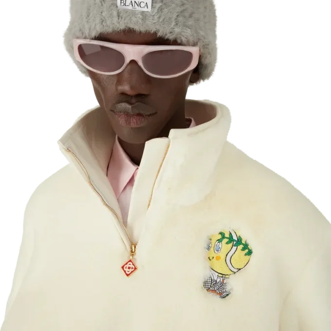Tennis Mascot Quarter Zip Faux Fur Jacket Tennis Mascot Quarter Zip Faux Fur Jacket