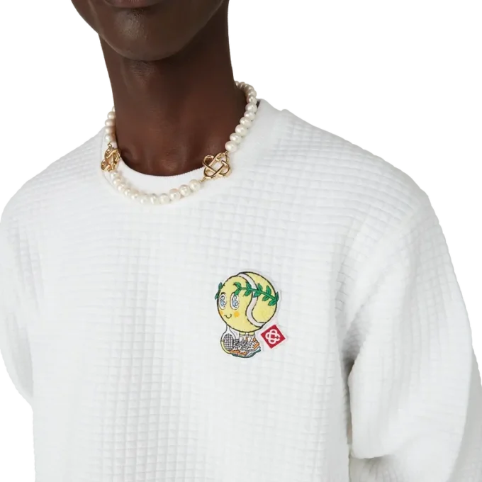 Tennis Mascot Quilted Sweatshirt