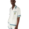 Tennis Mascot Short Sleeve Silk Twill Shirt Tennis Mascot Short Sleeve Silk Twill Shirt