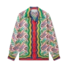Tennis Monogram Silk Shirt Tennis Monogram Silk Shirt