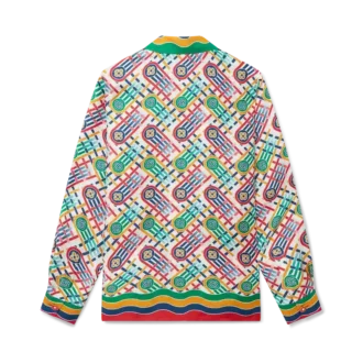 Tennis Monogram Silk Shirt