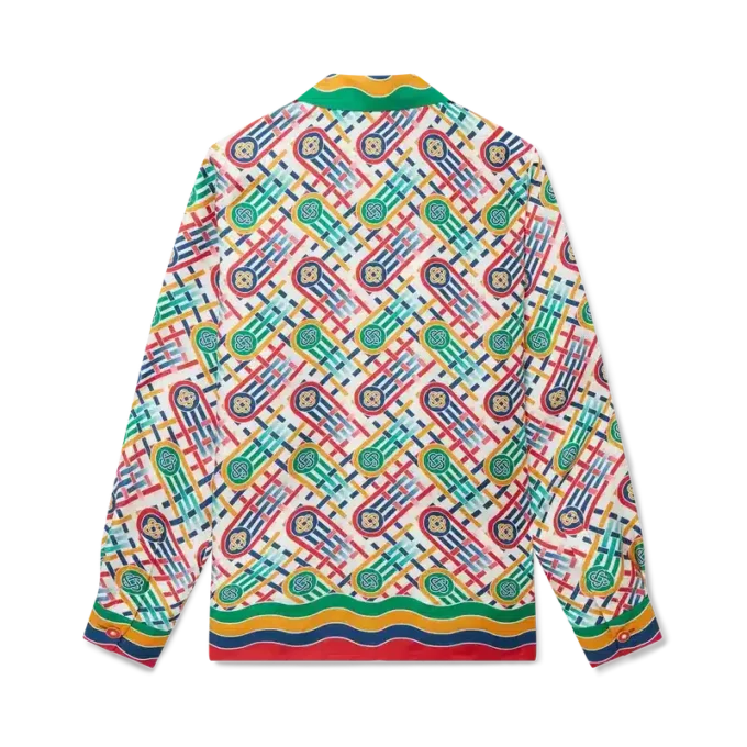 Tennis Monogram Silk Shirt Tennis Monogram Silk Shirt