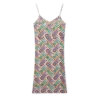 Tennis Monogram Silk Slip Dress Tennis Monogram Silk Slip Dress
