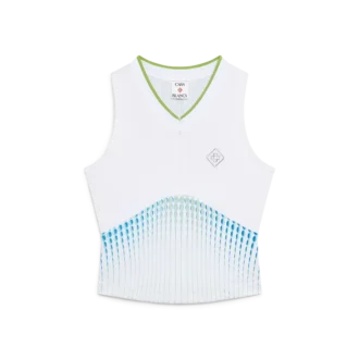 Tennis Printed Racer Top